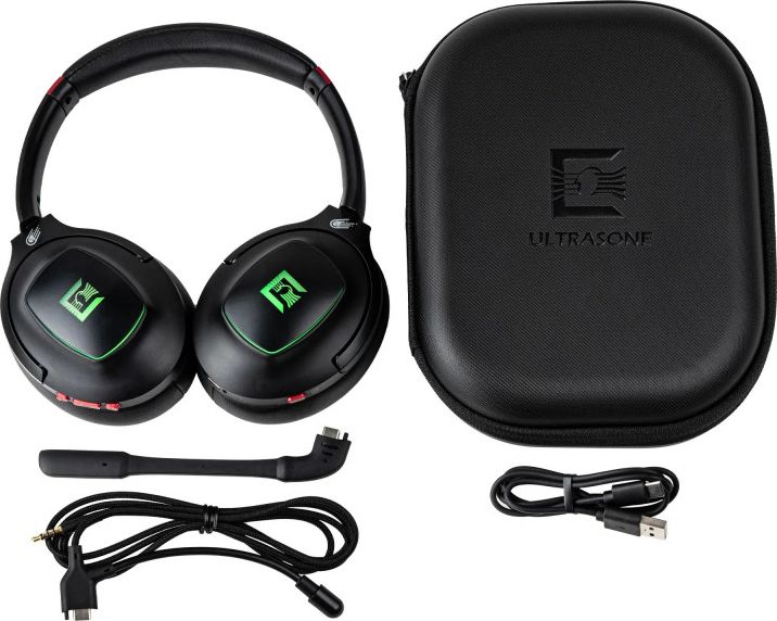 Kufje gaming wireless Ultrasone Meteor One, 40mm, me mikrofona ENC, të kuqe