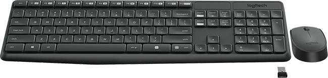 Set tastierë dhe mi Logitech MK235, wireless, USB, gri
