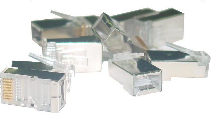 Digitus RJ45 модуларен приклучок, екраниран Cat6, 8P8C, нерѓосувачки челик, X-ML-6F-IMP