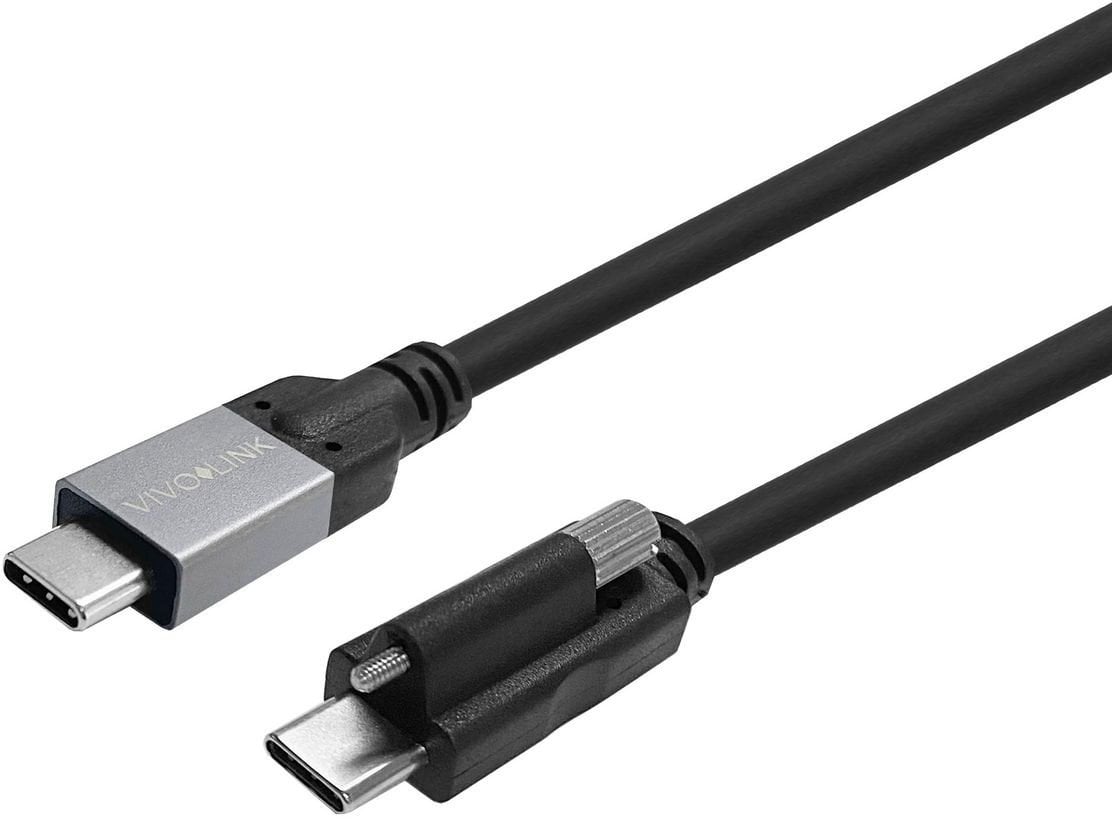 Kabllo USB C VivoLink, USB C me vidë në USB C, e zezë