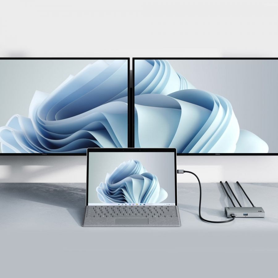Hub Thunderbolt ALOGIC TB4H3TB, 40Gbps, 60W Power Delivery, i zi gri