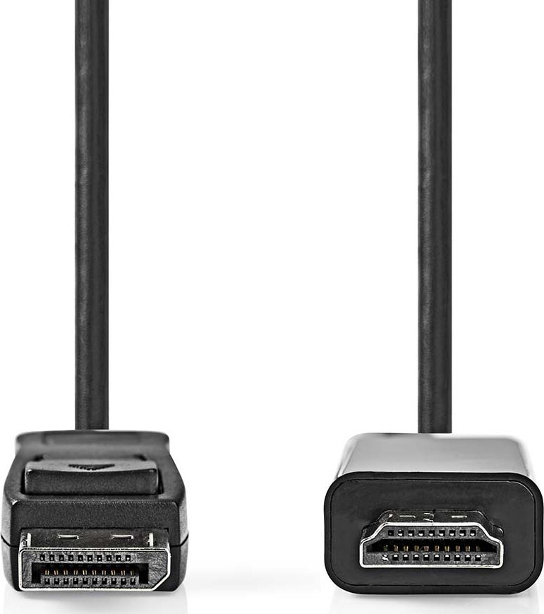 Видео кабел-адаптер Nedis CCGL37100BK30, од HDMI во DisplayPort, 3m, црн
