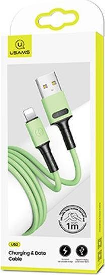 Kabllo USB Usams U52, USB A në Lightning, 1 m, jeshile