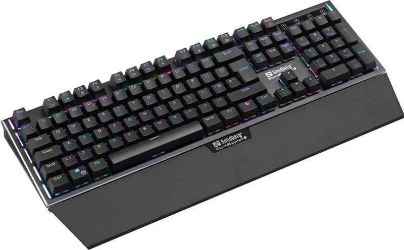 Tastierë mekanike Sandberg FireStorm BE, 104 taste, RGB, e zezë