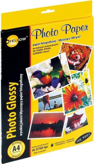 Letër fotografike Yellow One Photo Paper A4, 180g, Glossy, e bardhë