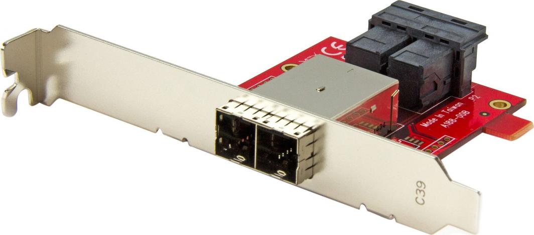 Përshtatës StarTech 2x SFF-8643 - 2x SFF-8644 (SFF86448PLT2)