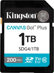 Kartë memorie Kingston Canvas Go Plus, 1TB, SDXC, 200MB/s