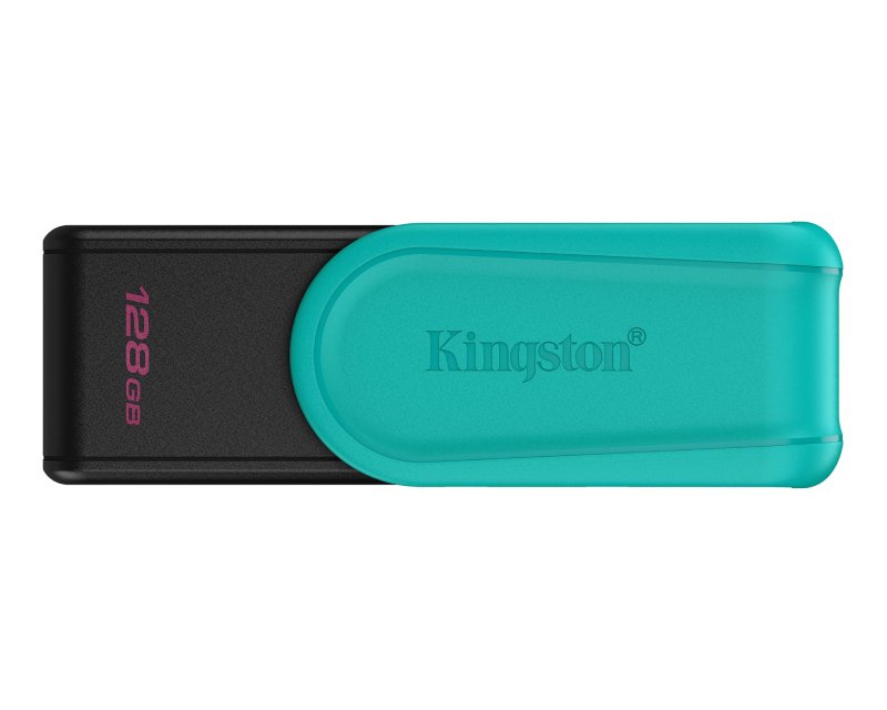 USB Kingston DataTraveler Exodia S, 128GB, USB 3.2 Gen 1, e zezë tirkuaz