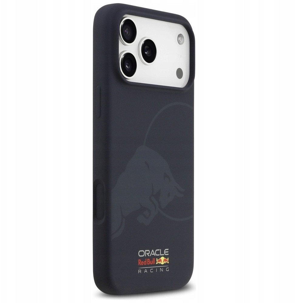 Kapak telefoni Red Bull Silicone Single Bull Logo MagSafe për iPhone 17 Pro Max, silikon, navy blue