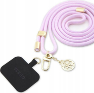 Varëse universale për telefon Guess CBDY Cord Nylon 4G Metal Charm, najlon, ari
