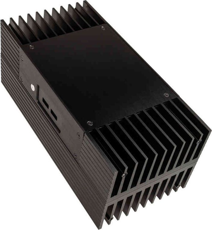 Куќиште за компјутер Akasa Turing TN A-NUC68-M1B, за Intel NUC 11, пасивно ладење, алуминиум, црна