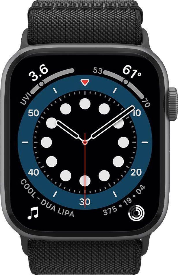 Rrip ore Spigen Fit Lite, për Apple Watch 42/44mm, seri 2 3 4 5 6 SE, i zi