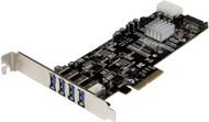 Kartë PCI Express StarTech PEXUSB3S44V, 4 porta USB 3.0, 5 Gbps, e zezë