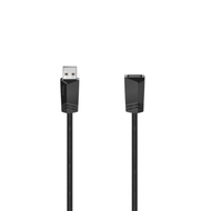 Hama продолжен USB 2.0 кабел, 1.5m, црна