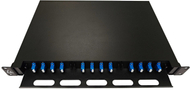 Panel rrëshqitës fibër optike Lanview, për rack, i zi
