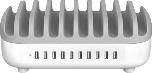 Stacion karikimi Compulocks Charger 10x USB A, 2.4A, i bardhë