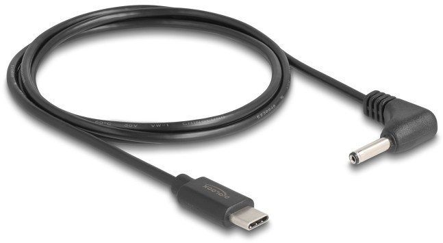 Kabllo energjie Delock, USB Type C në DC 3.5 x 1.35 mm, 1.5 m, e zezë