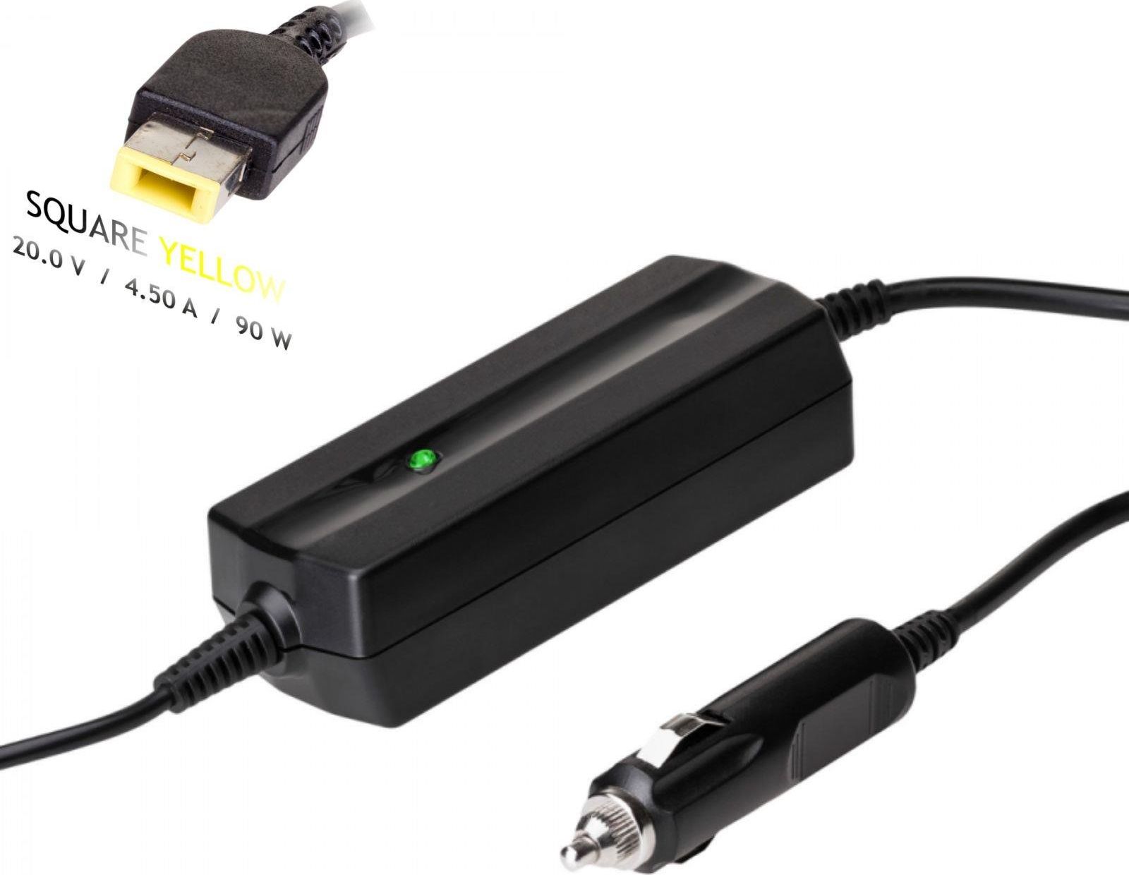 Полнач за автомобил за лаптоп Akyga AK-ND-42, 90W, 20V 4.5A, Slim Tip