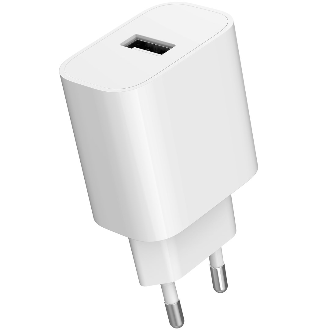 Karikues universal USB Gembird, 2.4A, 1 port, i bardhë
