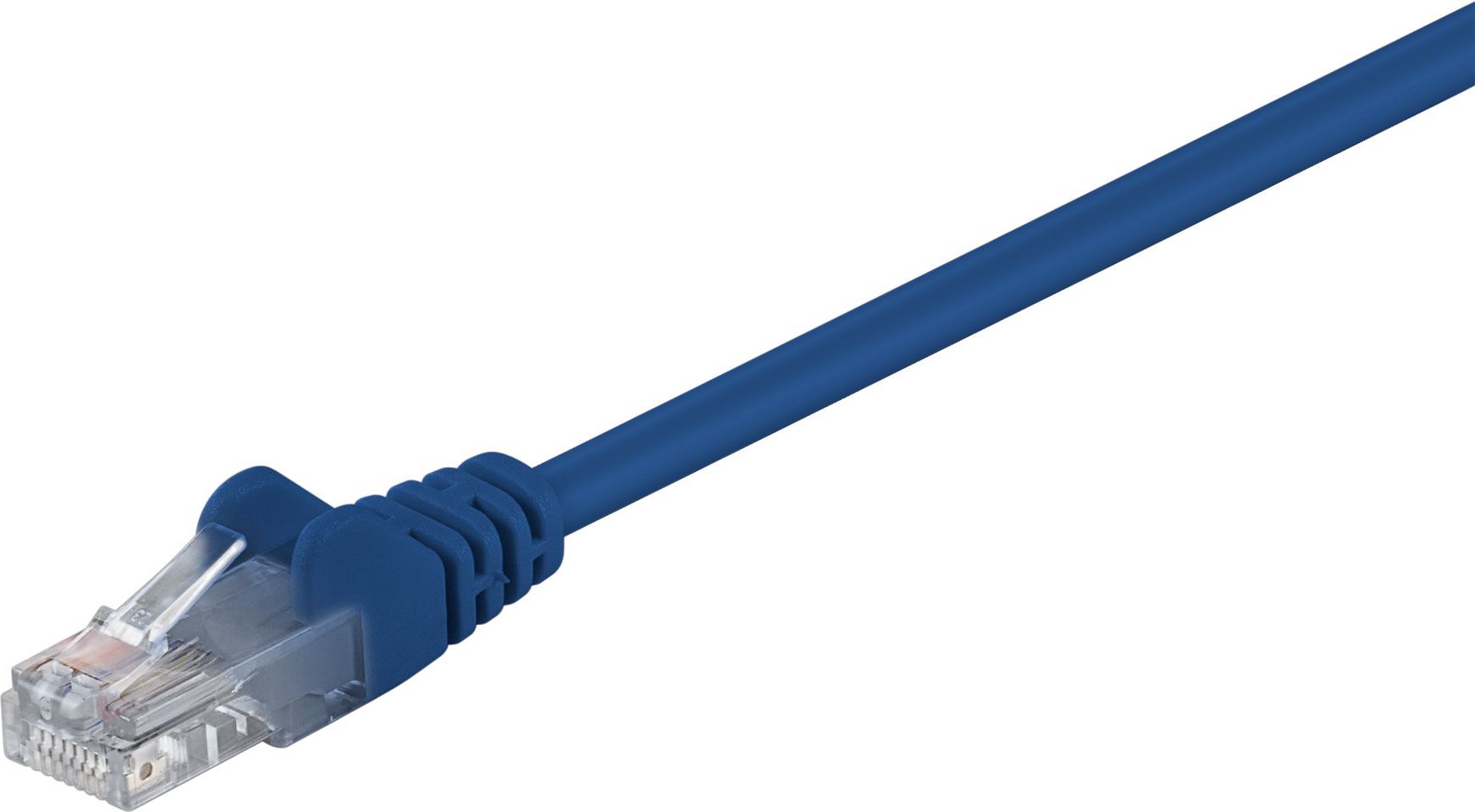 Kabllo rrjeti Goobay Patchcord U/UTP 5e CCA, 1.5m, e kaltër