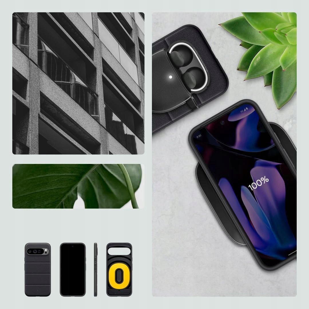 Mbulesë telefoni Spigen Caseology Athlex për Google Pixel 9 Pro XL, rezistente ndaj goditjeve, e zezë