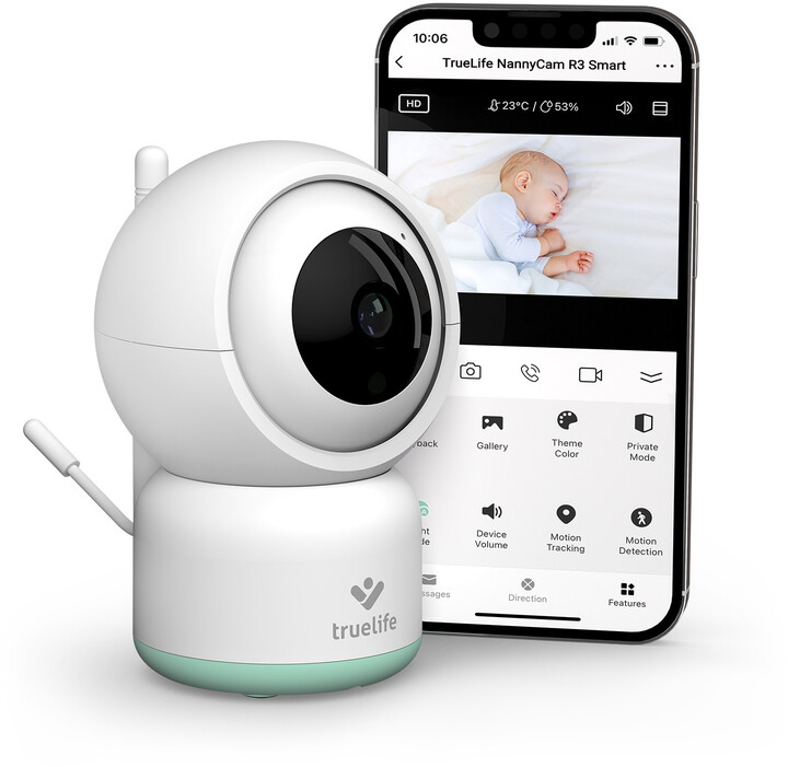 [OUTLET] Kamerë për bebe TrueLife NannyCam R3 Smart, e bardhë
