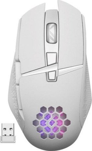 Mouse gaming Defender GLORY GM-514, wireless, 3200dpi, RGB, i bardhë