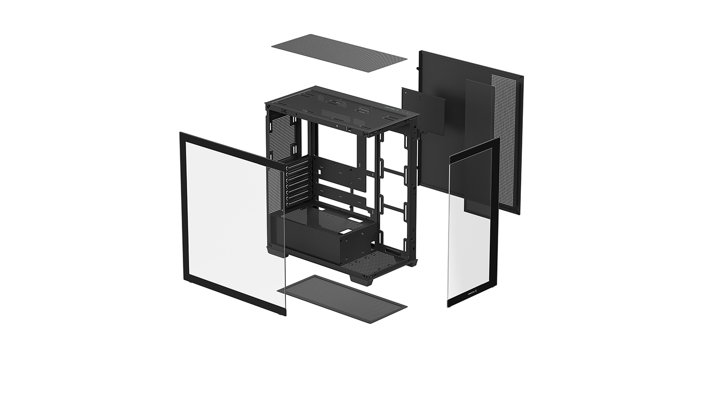 Kasë kompjuteri Deepcool CG580, ATX, xham i temperuar, e zezë