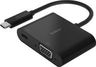 Адаптер USB C Белкин AVC001BTBK, VGA, Power Delivery 60W, црн