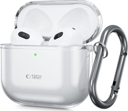 Mbrojtëse kutie Tech Protect FlexAir për Apple AirPods 4, TPU, transparente