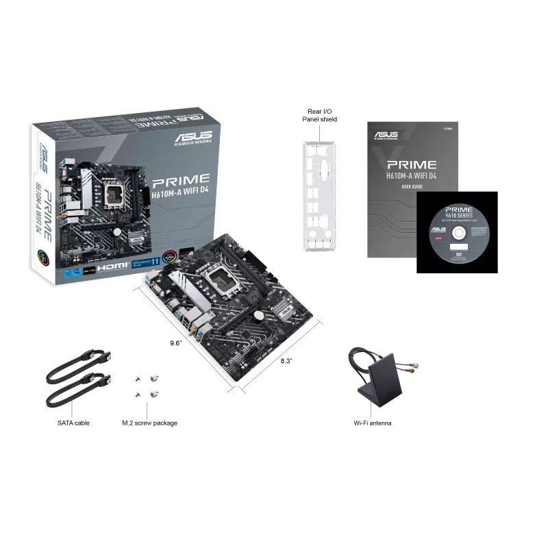 Pllakë amë ASUS PRIME H610M-A WIFI D4, LGA 1700, mATX