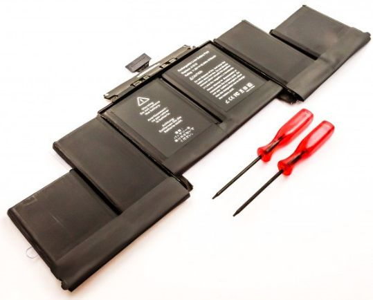 Bateri laptopi MicroBattery Apple A1398, 15" Retina Mid 2015, Li-Polymer, e zezë