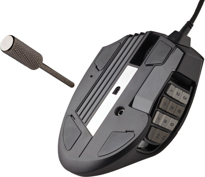 Mouse gaming Corsair Scimitar RGB Elite, 18000 DPI, 17 butona programueshëm, i zi