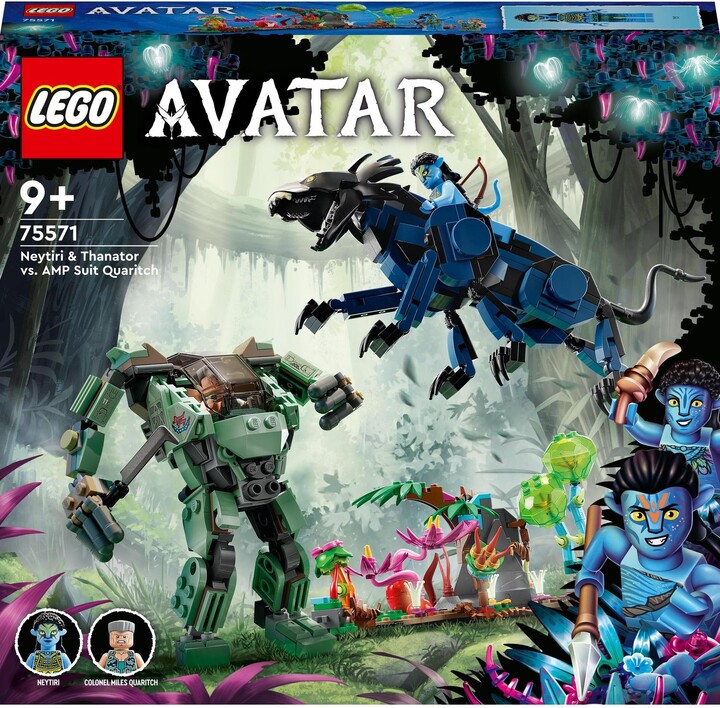 Set LEGO® Avatar 75571 Neytiri and Thanator Vs. Quaritch in AMP suit, 560 pjesë