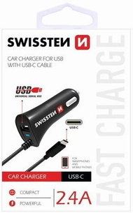 Karikues Swissten, 1x USB-A, 2.4 A, i zi