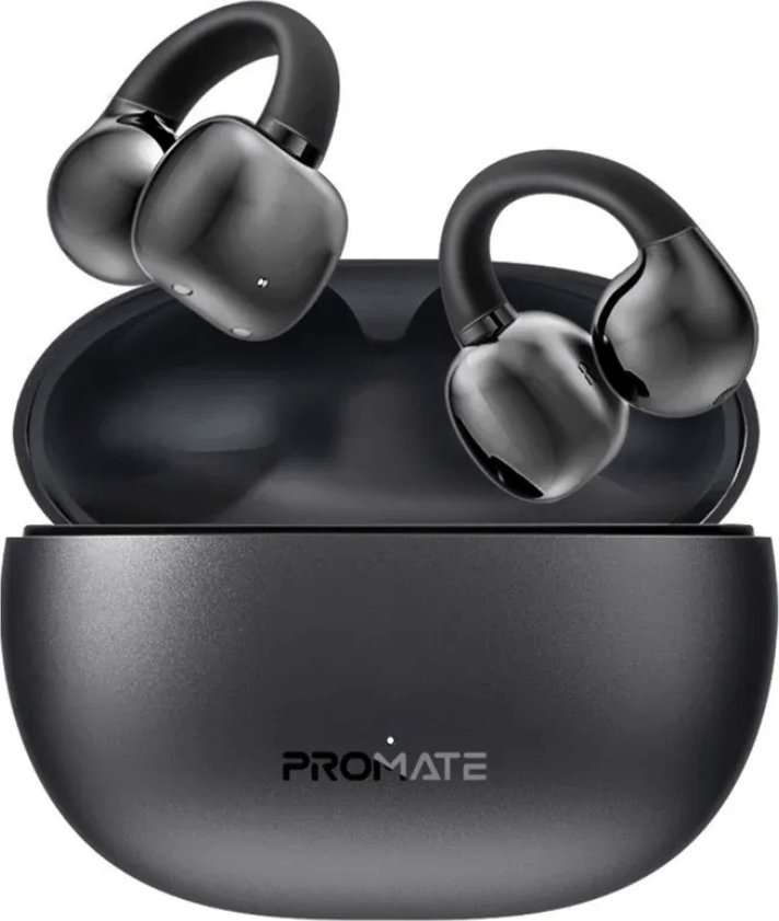 Kufje wireless Airclip Open Ear, me kuti karikimi, IPX4, të bardha