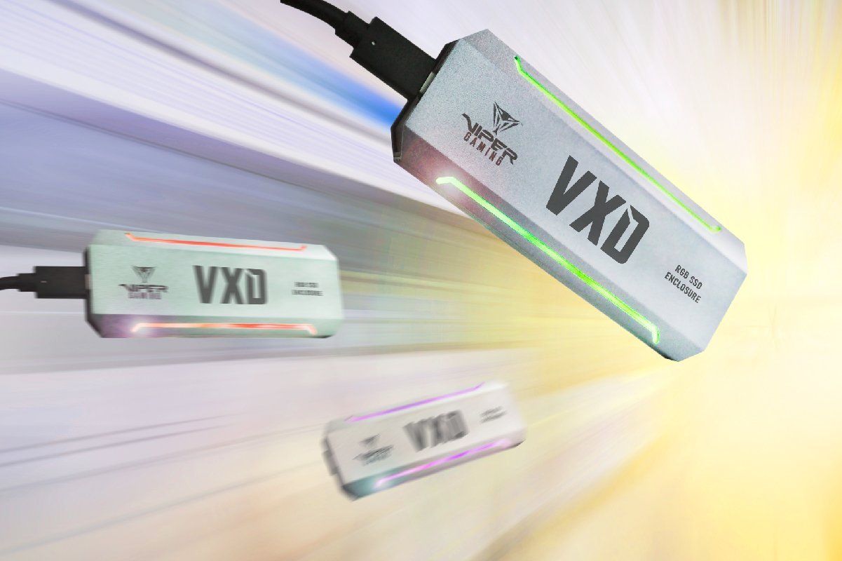 Kuti eksterne për SSD M.2 Patriot VXD PV860UPRGM, USB 3.2 Gen2, RGB, alumini