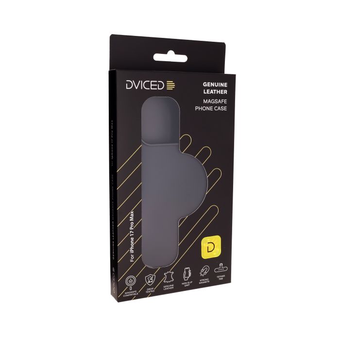 Dviced Leather MagSafe iPhone 17 Pro Max Case, Black
