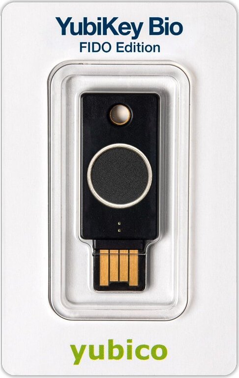 Çelës sigurie biometrik Yubico YubiKey Bio, FIDO2 WebAuthn, USB A, i zi