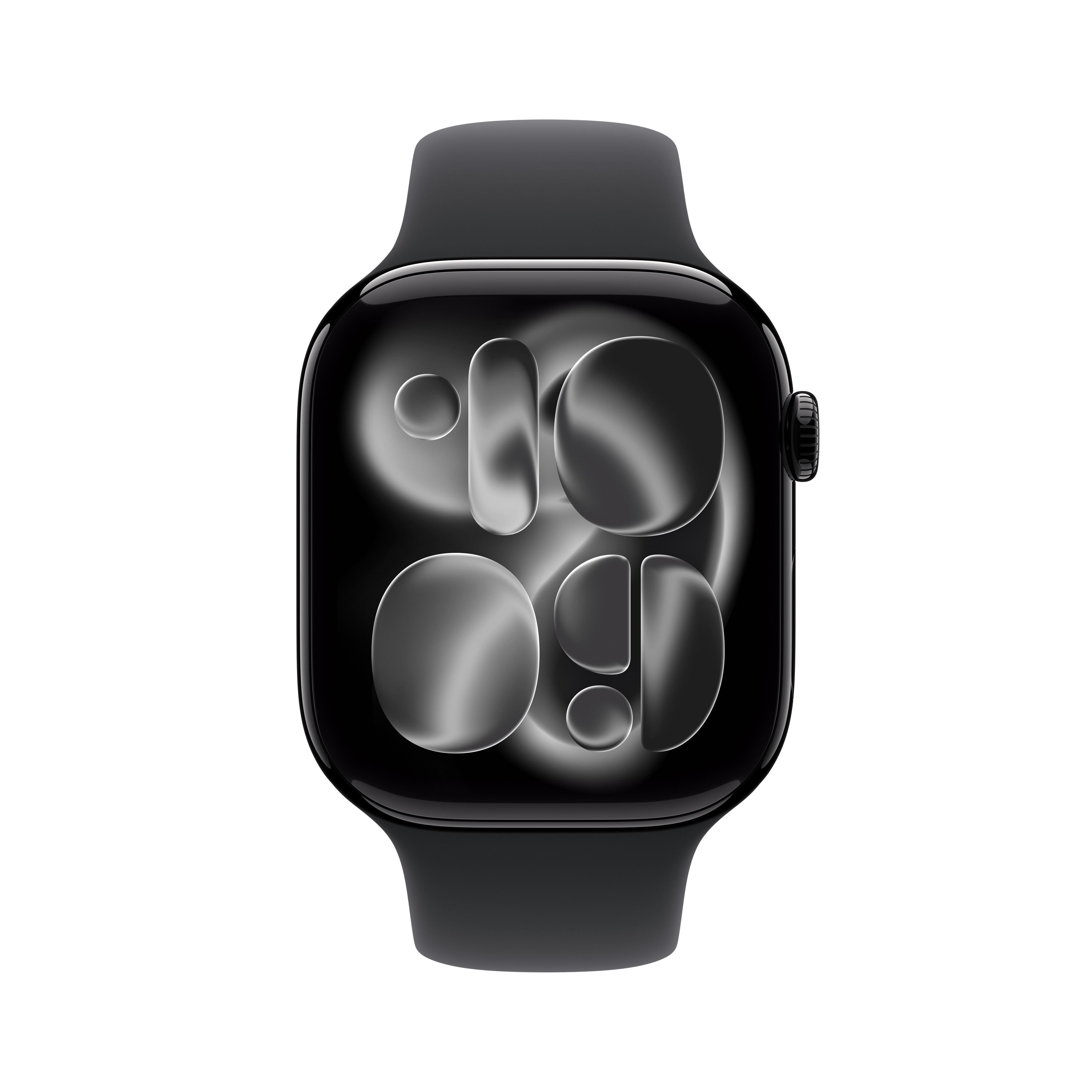 Apple Watch Series 11 GPS 46mm Jet Black Aluminium Case with Black Sport Band, S/M