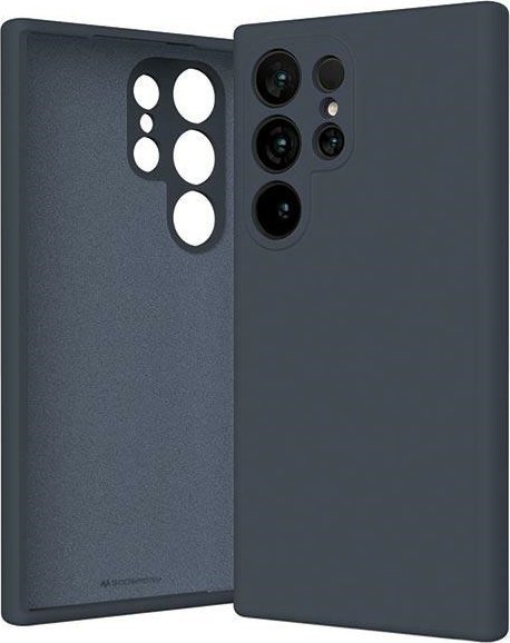 Mbulesë silikoni Mercury për Samsung S24 Ultra, mat, blu e errët