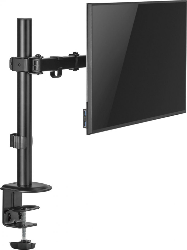 Mbajtës tavoline për monitor Spacetronik SPA-112, 1 monitor deri 9 kg, i zi