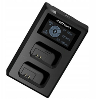 Karikues dyfishtë Mathorn MBC-D120, USB-C, për bateri Sony NP-FW50, i zi