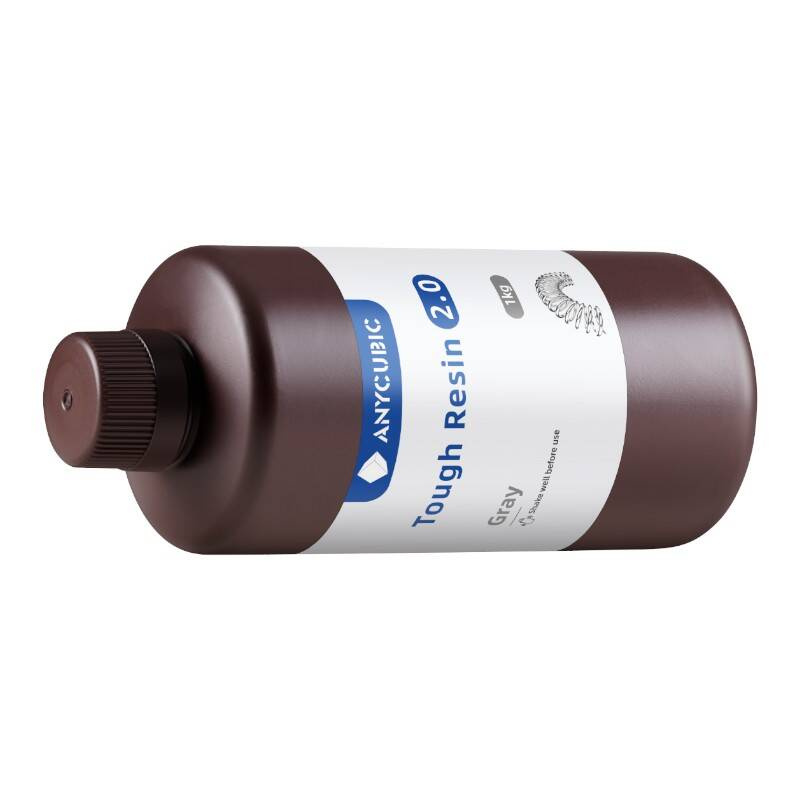 Rrëshirë 3D Anycubic Tough Resin 2.0, 2x1kg, gri
