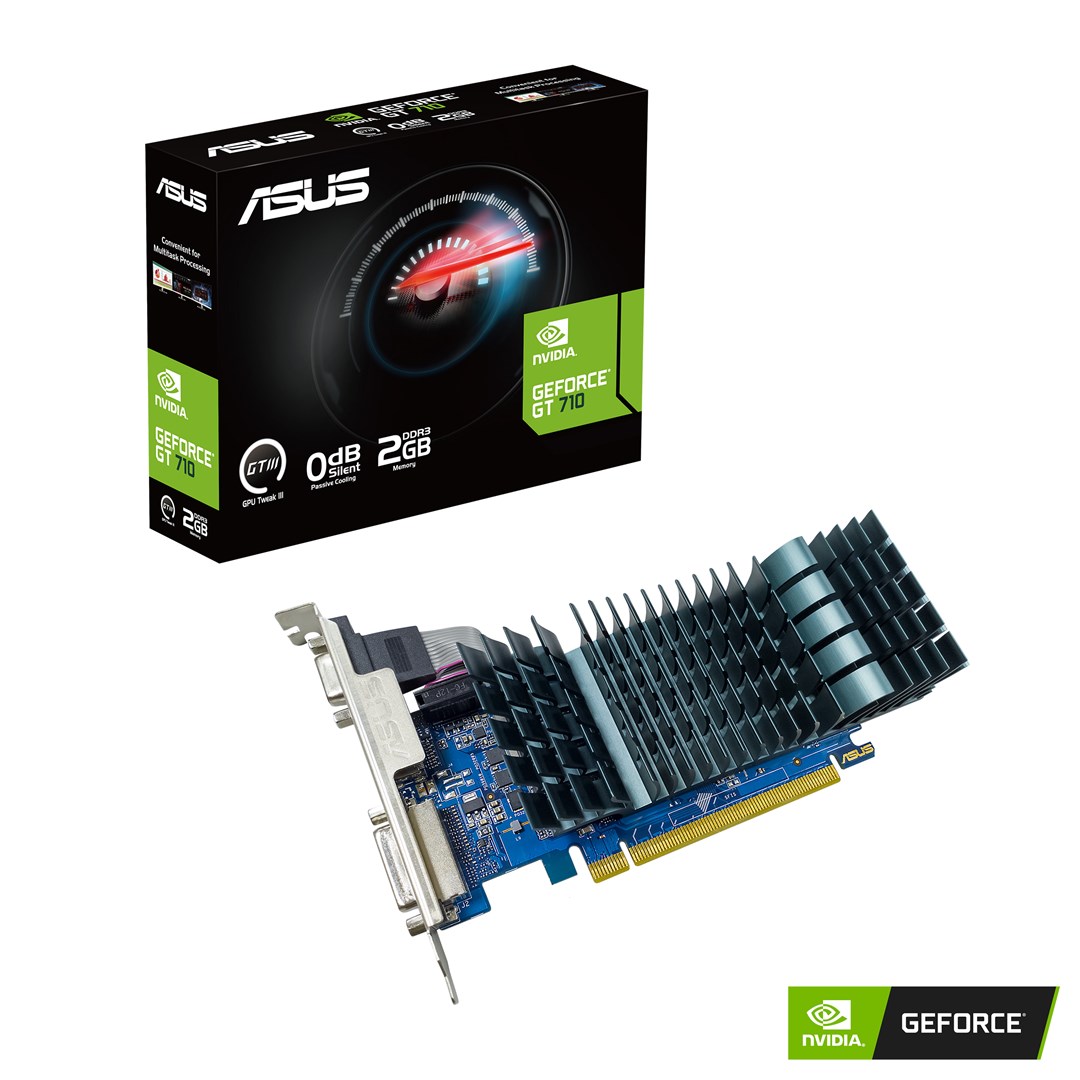 Kartë grafike ASUS NVIDIA GeForce GT 710, 2 GB GDDR3, GT710-SL-2GD3-BRK-EVO