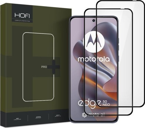 Заштитно стакло Hofi Glass Pro+, Motorola Edge 50 Neo, 2 парчиња, црно