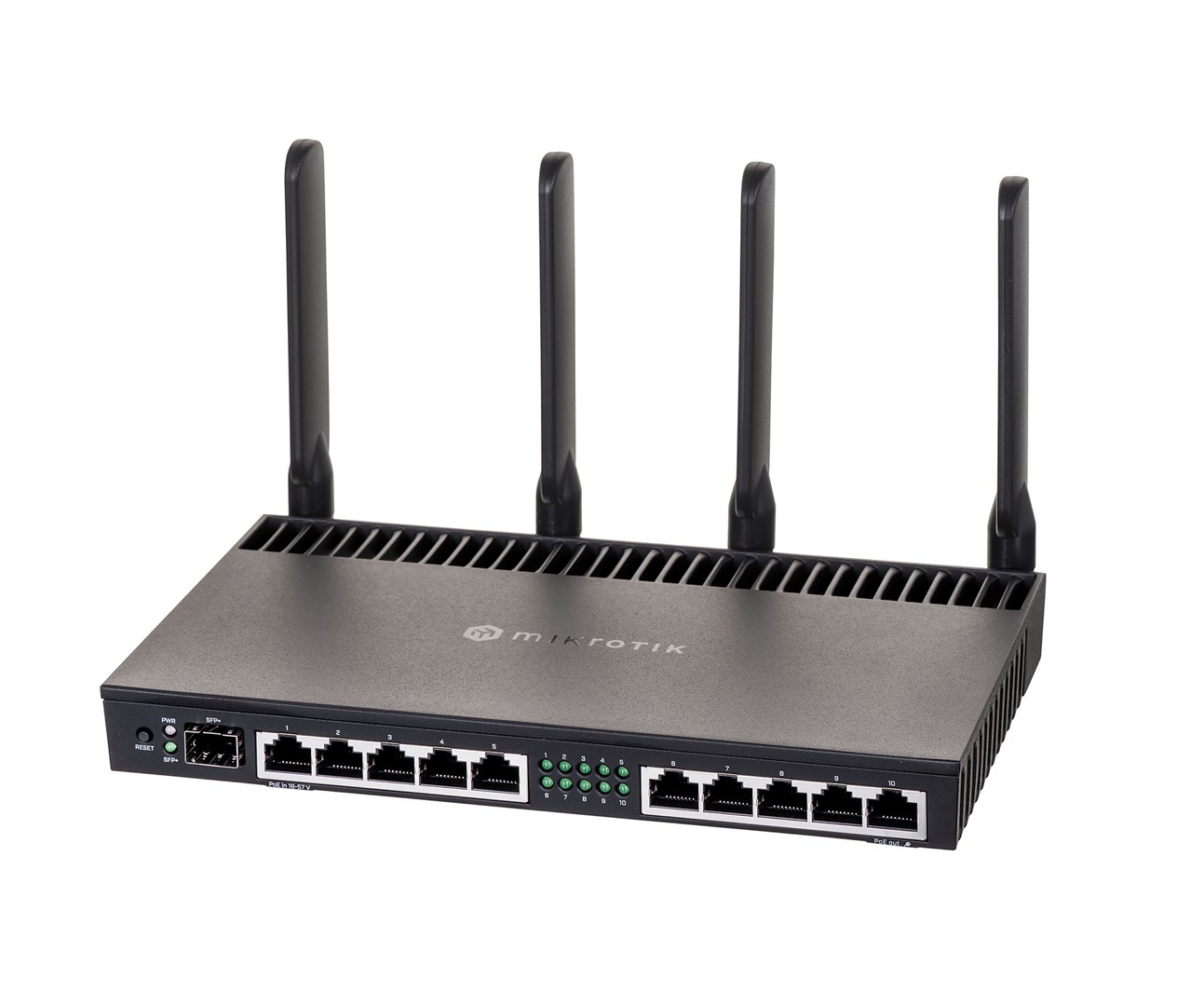 Ruter MikroTik RB4011iGS, Gigabit Ethernet, Wi-Fi 5 dual-band, i zi