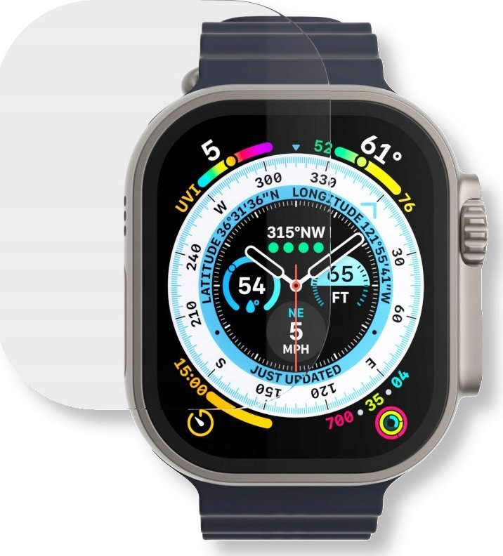 Mbrojtës ekrani NEXT ONE 3D Clear, për Apple Watch Ultra 49mm, xham i tejdukshëm