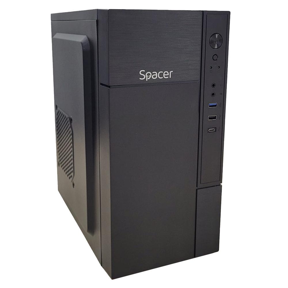 Kullë kompjuteri Spacer SPCS-OC, Mini Tower, ATX Micro ATX Mini ITX, e zezë