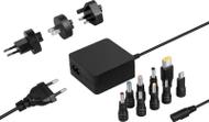 Adaptor universal laptopi AVACOM QuickTIP 45W, 9 konektorë, 18.5–20V, i zi